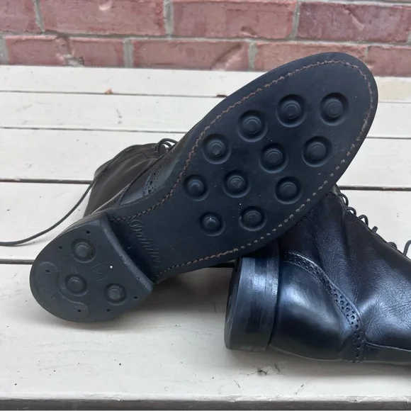 Allen Edmonds Dalton Wingtip Oxford Dress Boot Black Mens Size 9 B 1115 Dainite